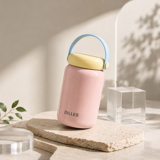 DILLER 280ML Insulated Bottle with Carry Handle | SUS316 Stainless Steel