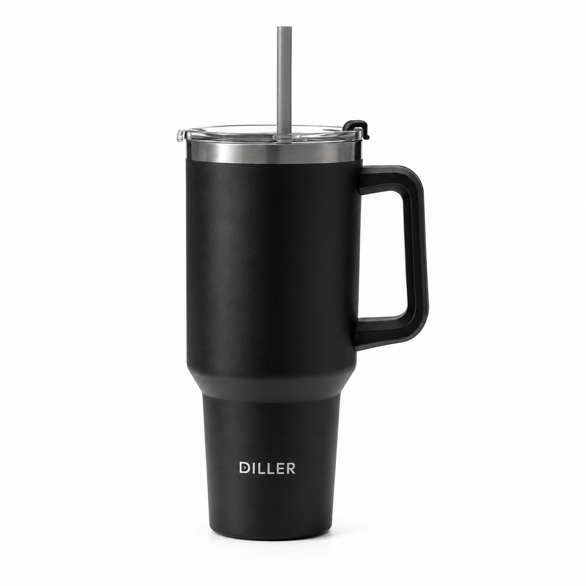 DILLER 1300ml Insulated Travel Tumbler with Handle & Straw | SUS304 Stainless Steel