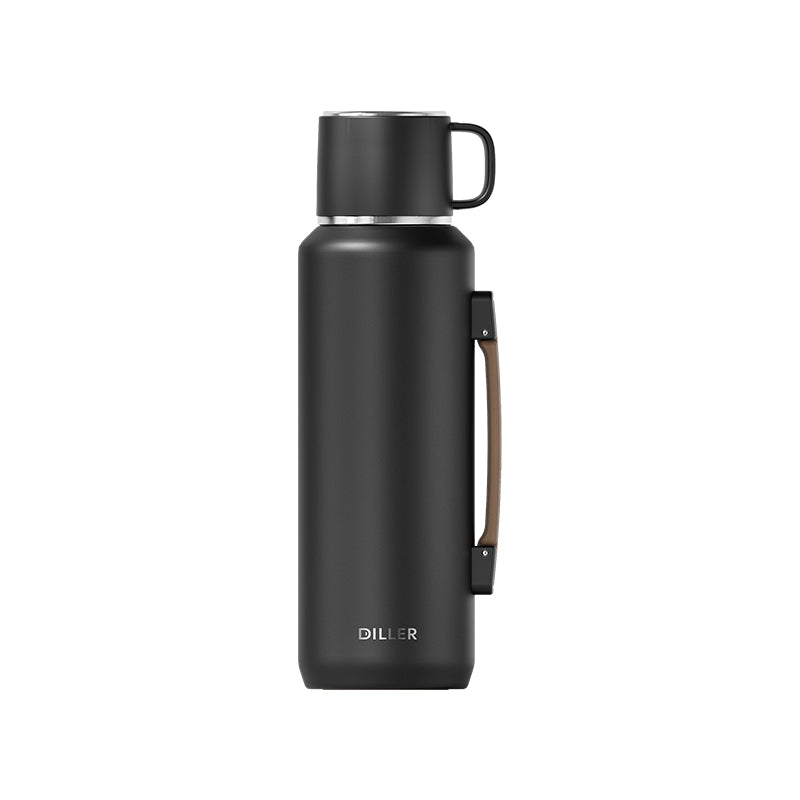 DILLER 800ML & 1000ML Insulated Thermos Flask with Cup | SUS316 Stainless Steel