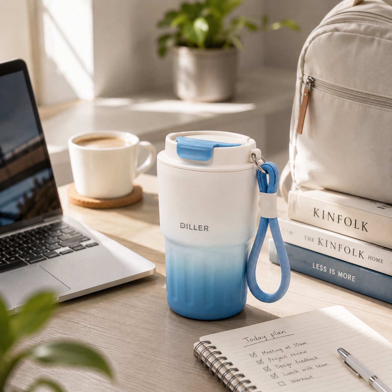 DILLER 340ML Mini Insulated Coffee Tumbler | SUS304 Stainless Steel