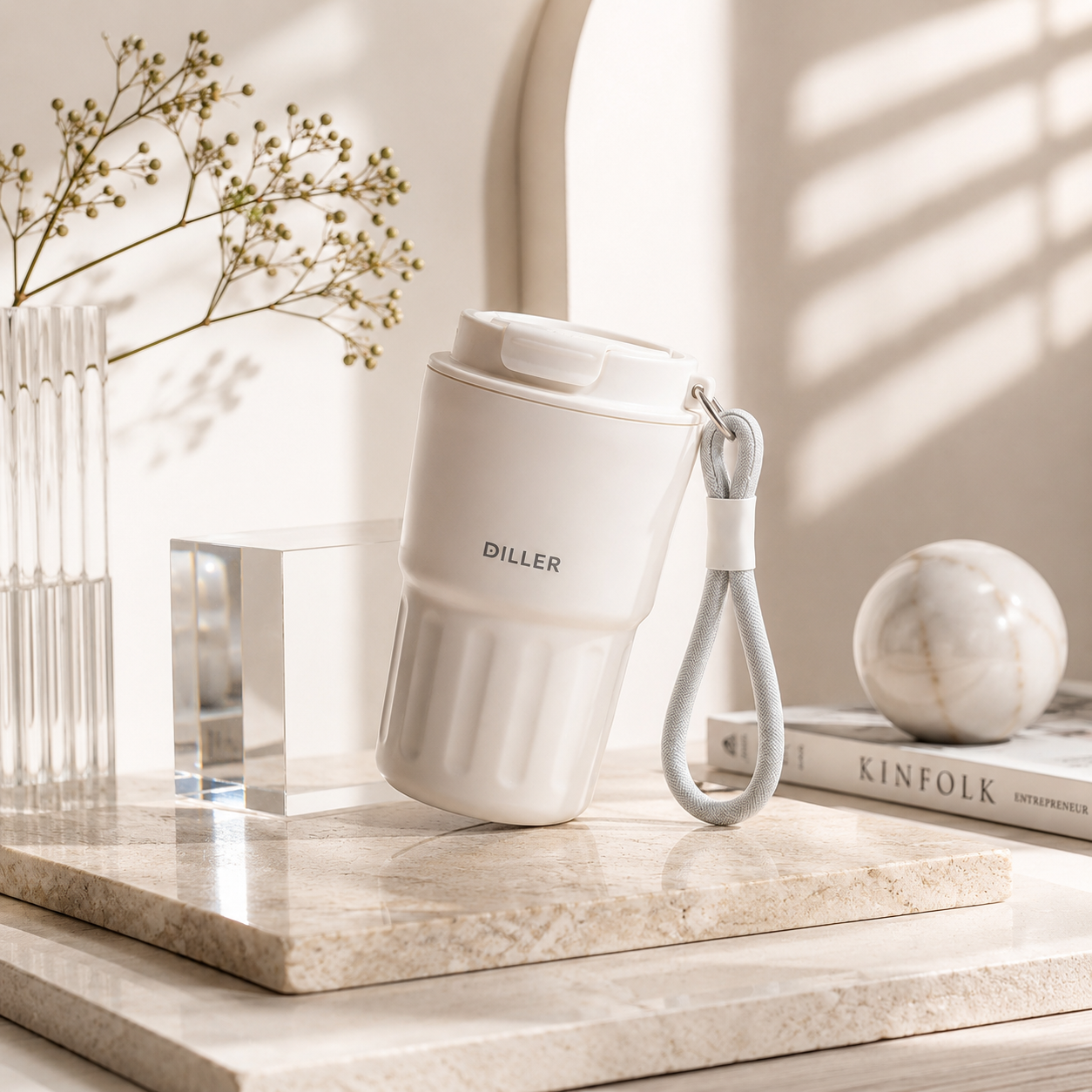 DILLER 340ML Mini Insulated Coffee Tumbler | SUS304 Stainless Steel