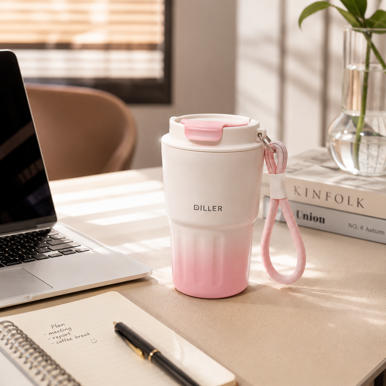 DILLER 340ML Mini Insulated Coffee Tumbler | SUS304 Stainless Steel