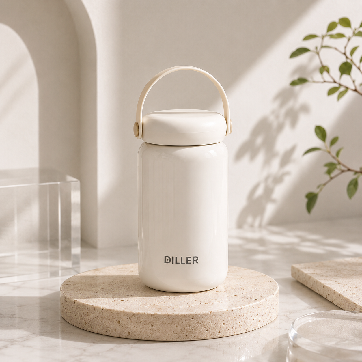 DILLER 280ML Insulated Bottle with Carry Handle | SUS316 Stainless Steel