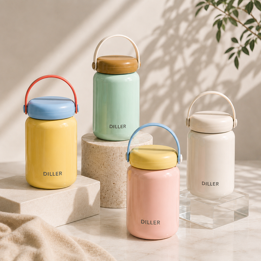 DILLER 280ML Insulated Bottle with Carry Handle | SUS316 Stainless Steel