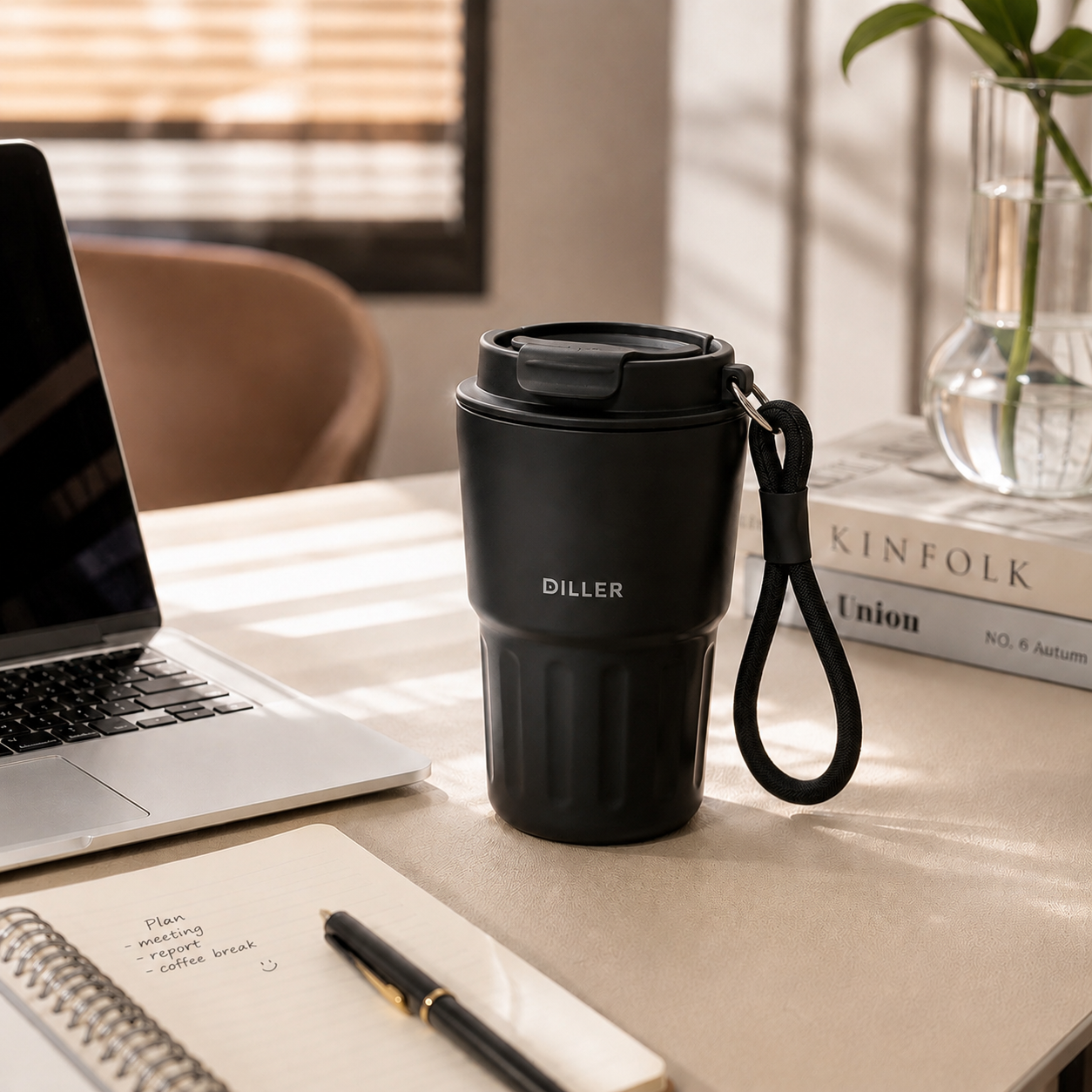 DILLER 340ML Mini Insulated Coffee Tumbler | SUS304 Stainless Steel