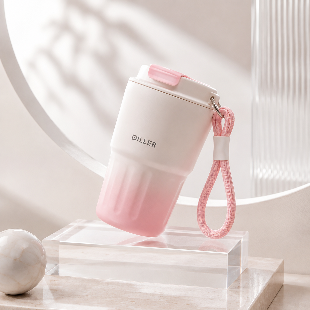 DILLER 340ML Mini Insulated Coffee Tumbler | SUS304 Stainless Steel